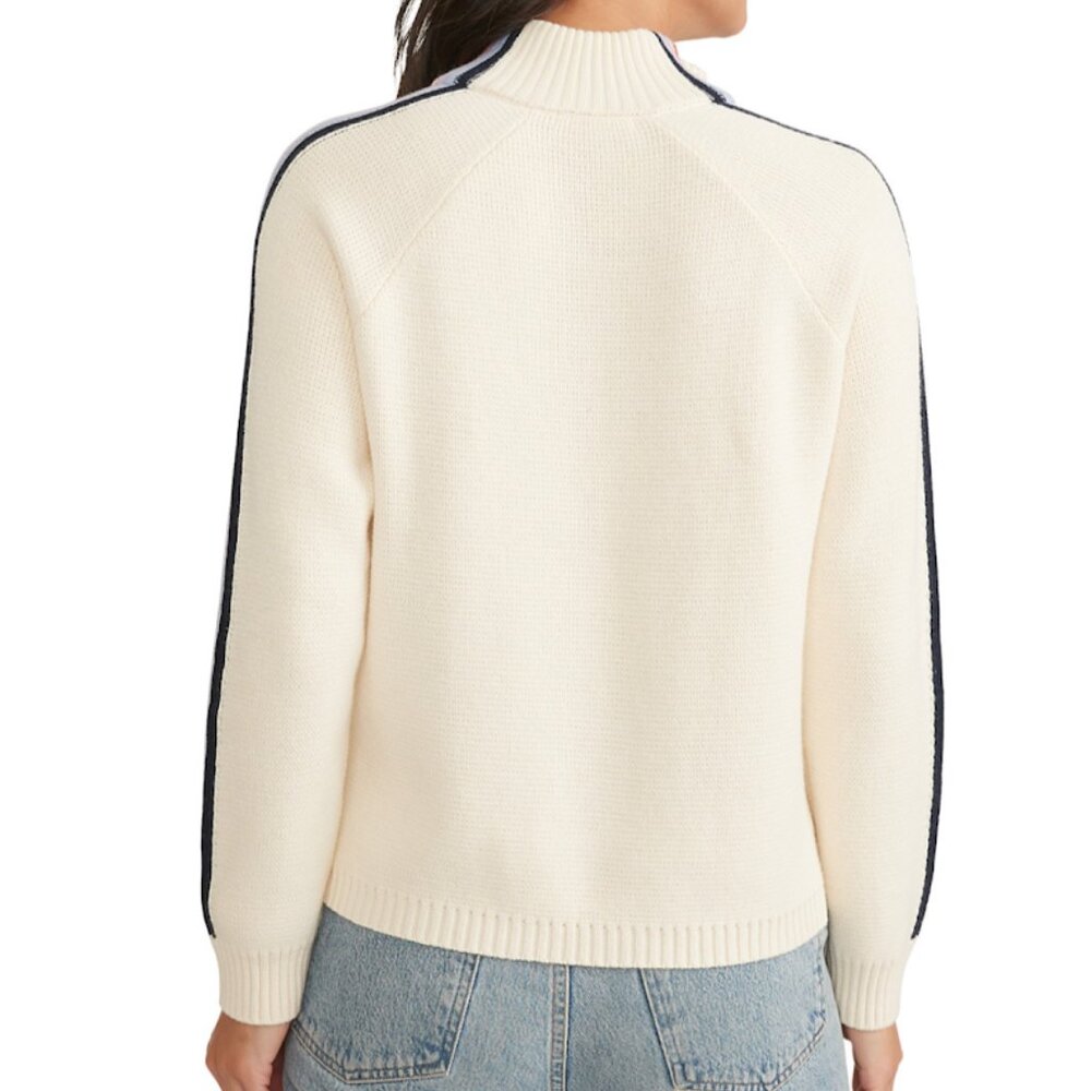 NWT Marine Layer Archive Sweater Womens Size XL Ivory Archive Invierno 1/4 Zip - Picture 4 of 7